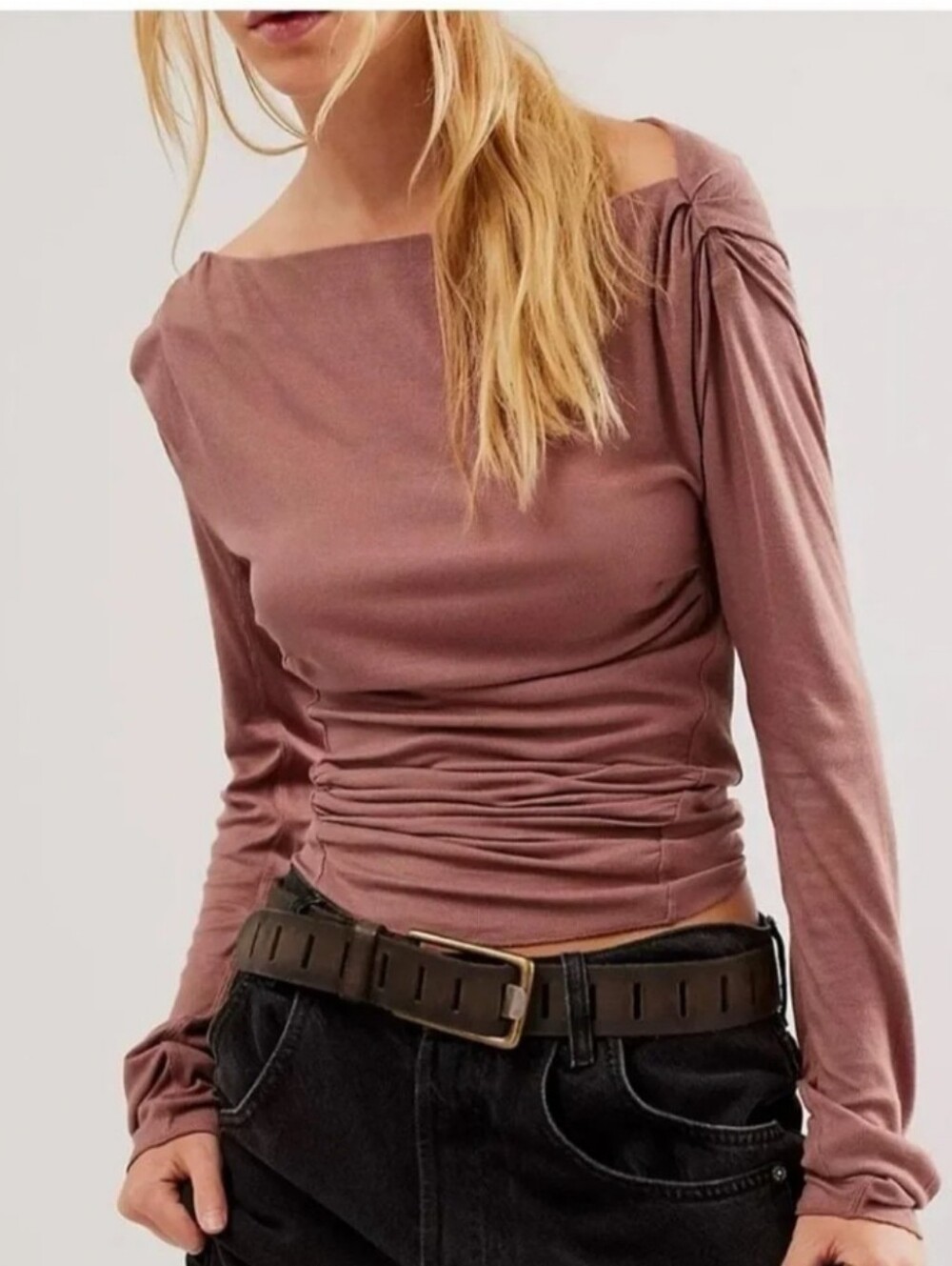 Free People Intimately Night We Met Long Sleeve Purple Mauve Size Small